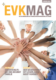 Titelbild des EVKMAG – Klinikmagazin aus dem EVK Mettmann – Ausgabe 02.2023